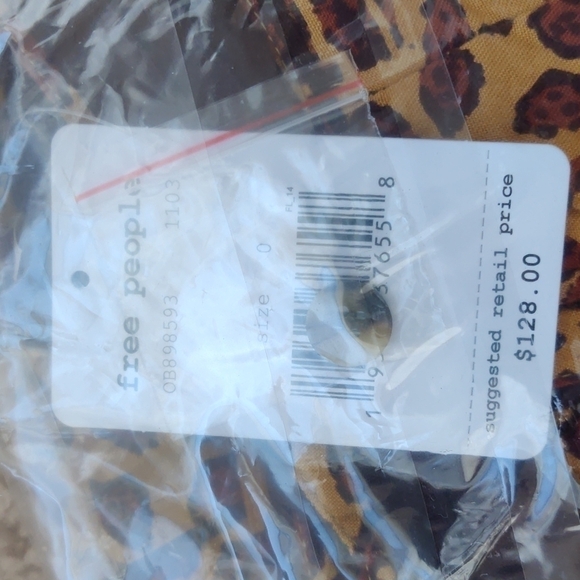 NWT Free People Bennie Animal Print Wide Leg Pants - Picture 13 of 14